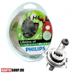  Philips Long Life Eco Vision Галогенная автомобильная лампа H4 60/55W (2шт.)